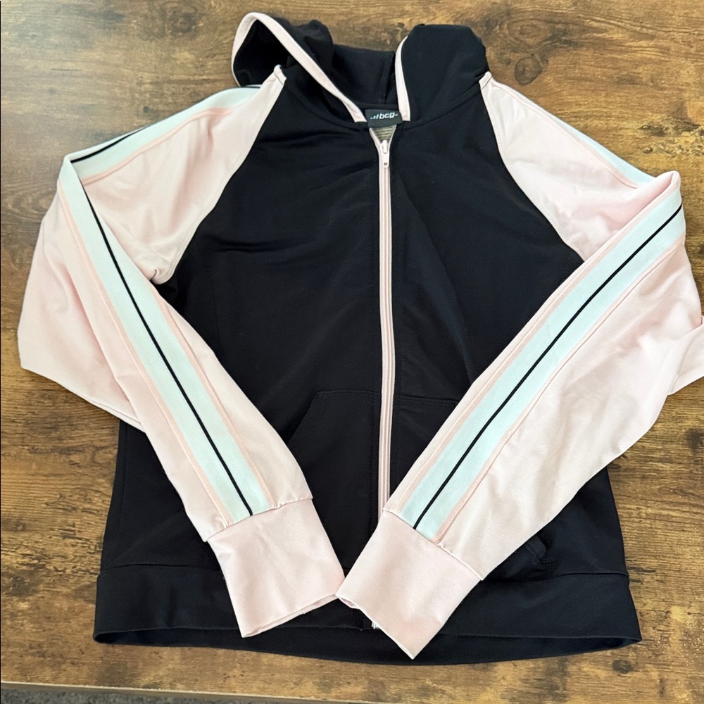 BCG Black and Pink Zip-Up Jacket